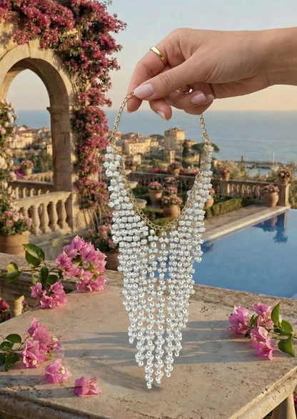 Collar Bolitas Madera