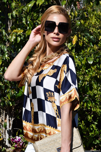 Blusa Ajedrez