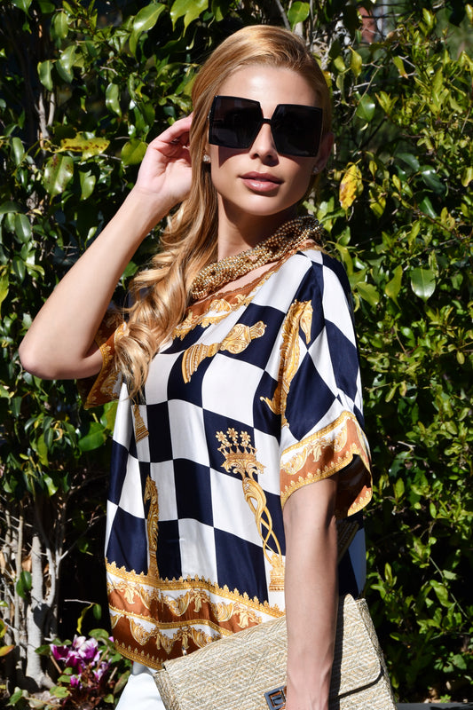 Blusa Ajedrez